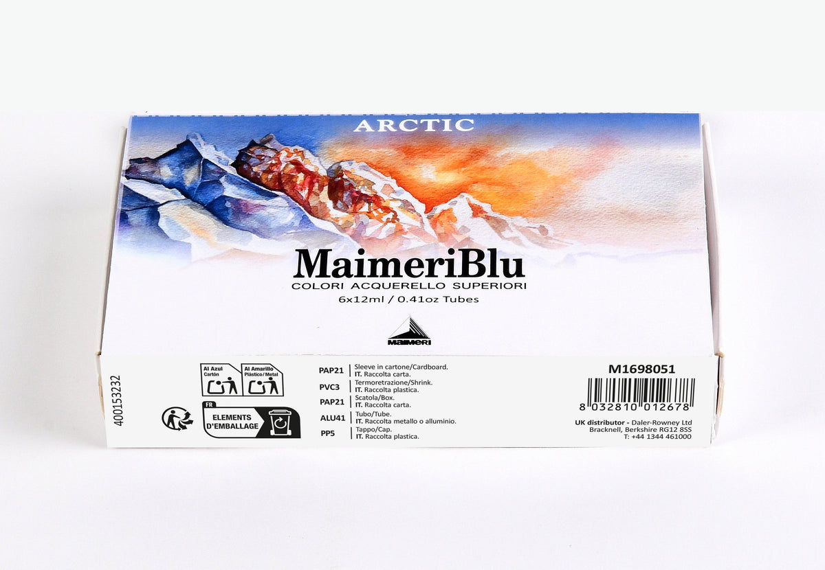 Maimeri Blu aquarelverfset 6 × 12 ml of 12 halve napjes – afbeelding 4