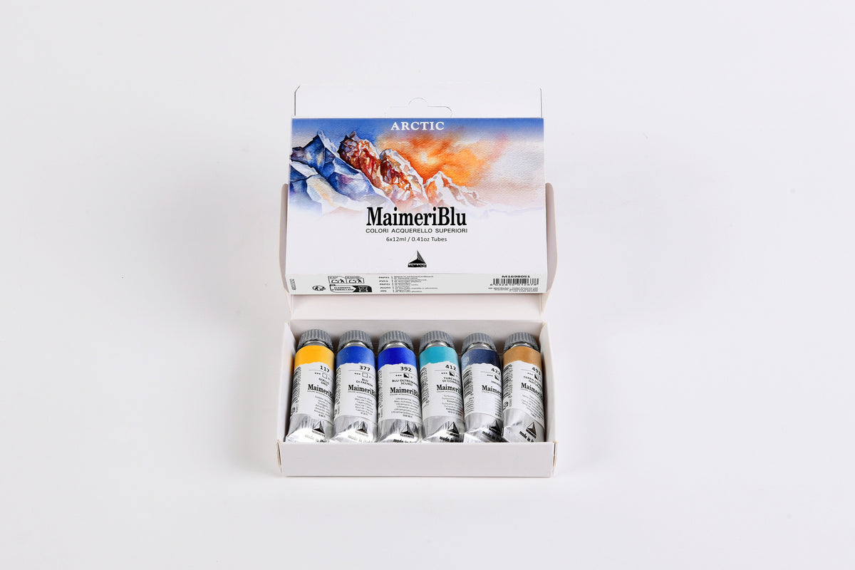 Maimeri Blu aquarelverfset 6 × 12 ml of 12 halve napjes – afbeelding 5