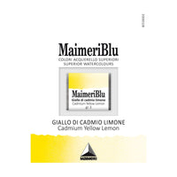Maimeri Blu aquarelverf, half napje 1,5 ml – Cadmiumgeel citroen