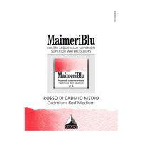 Maimeri Blu aquarelverf, half napje 1,5 ml – Cadmiumrood middel