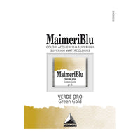 Maimeri Blu aquarelverf, half napje 1,5 ml – Groengoud