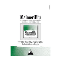 Maimeri Blu aquarelverf, half napje 1,5 ml – Kobaltgroen donker