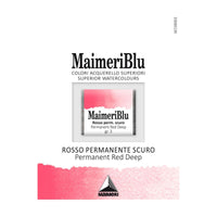 Maimeri Blu aquarelverf, half napje 1,5 ml – Permanentrood donker