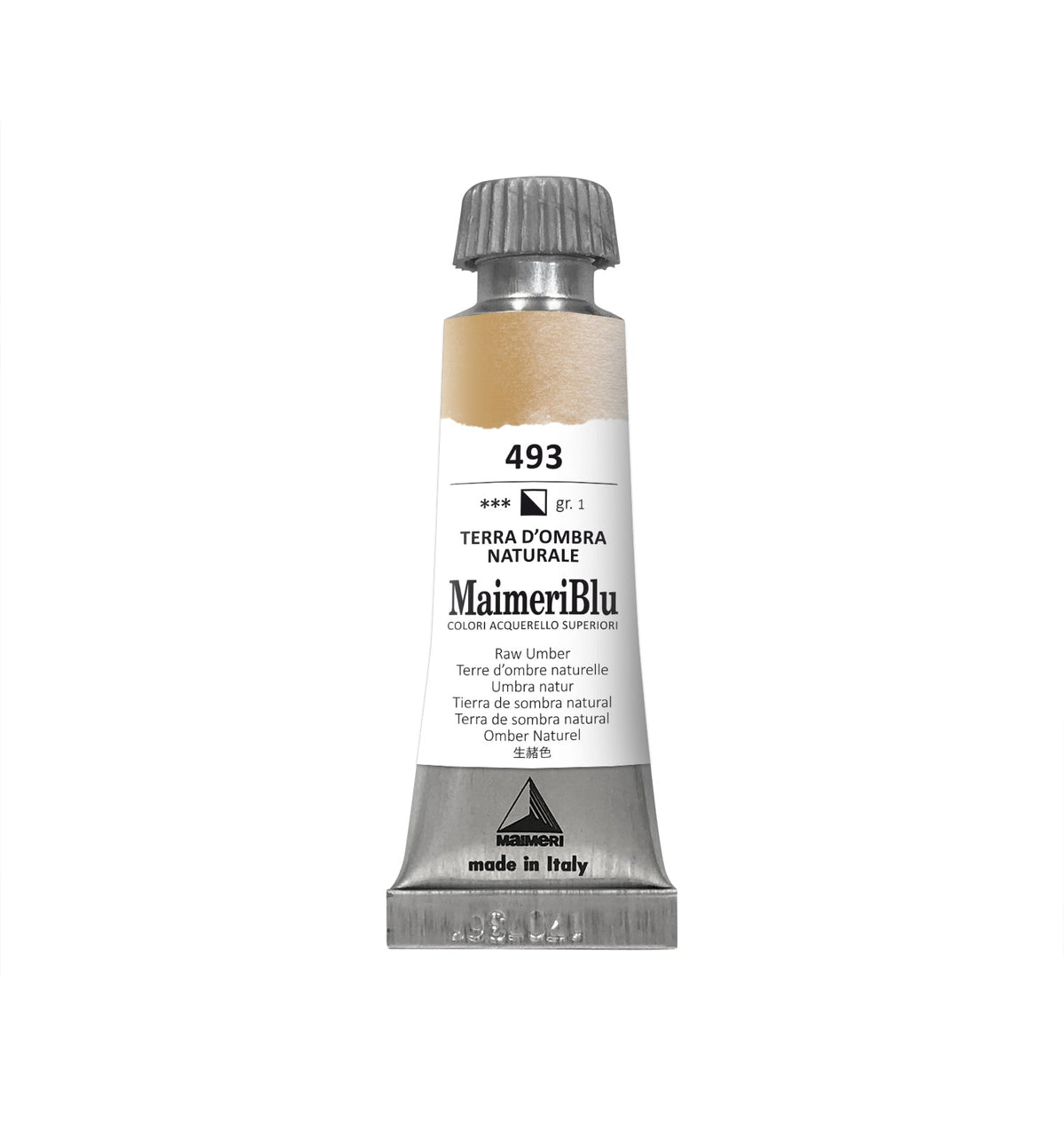 MAIMERI Maimeri Blu Professional Watercolor Paint 12 ml – Raw Umber