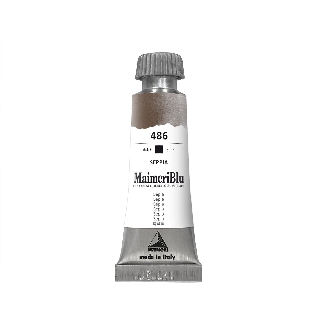 MAIMERI Maimeri Blu Professional Watercolor Paint 12 ml – Sepia