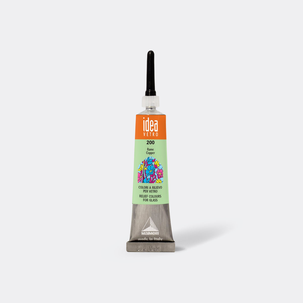 Maimeri Vetro Rilievo contourpasta voor glas 20 ml – Koper