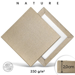 Schildersdoek op spieraam ARTMiE NATURE, bruin katoen 350 g/m²