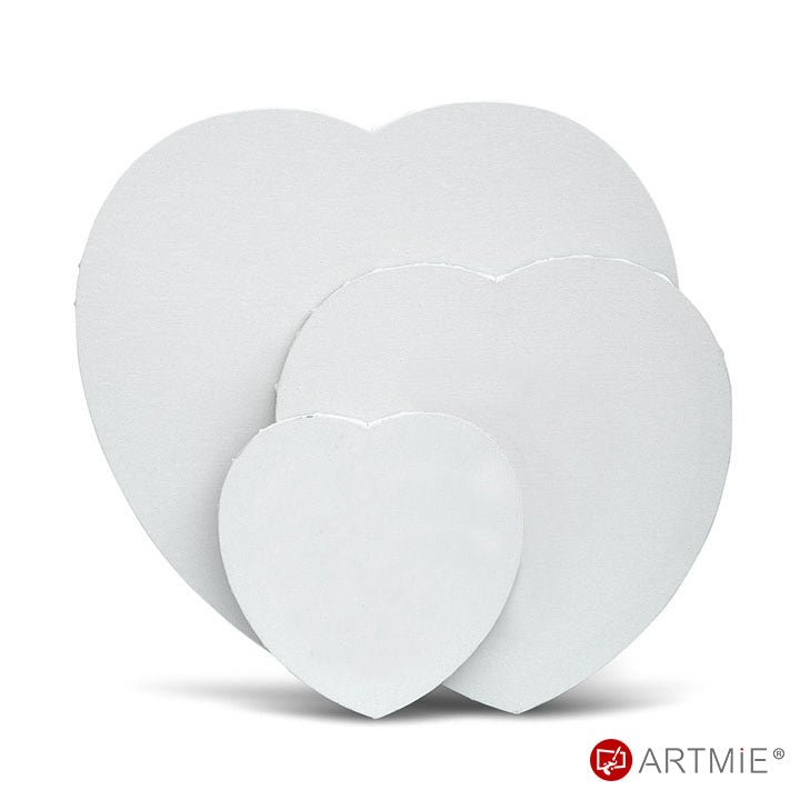 Hartvormig schildersdoek op spieraam, 350 g/m² – afbeelding 2