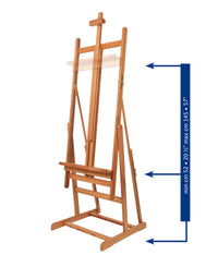 MABEF atelierezel ombouwbaar tot tafel, doeken tot 180 cm – afbeelding 4