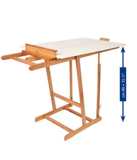 MABEF atelierezel ombouwbaar tot tafel, doeken tot 180 cm – afbeelding 6