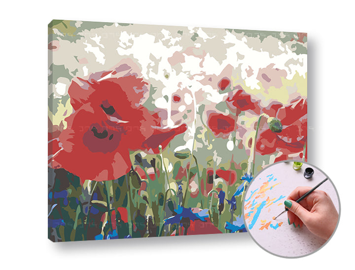 Schilderen op nummer Abstract Wild Makes, 60 × 50 cm