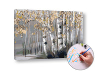 Schilderen op nummer Berkenbos – 60 × 40 cm – afbeelding 3