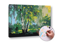 Schilderen op nummer Wandeling door het bos – 70 × 50 cm – afbeelding 3
