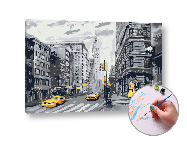 Schilderen op nummer City Life – 60 × 40 cm