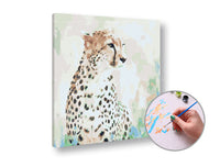 Schilderen op nummer ARTMiE Cheeta op jacht 50 × 50 cm – afbeelding 2