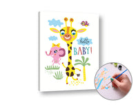 Schilderen op nummer Hello Baby – niveau laag, 40 × 50 cm – afbeelding 2