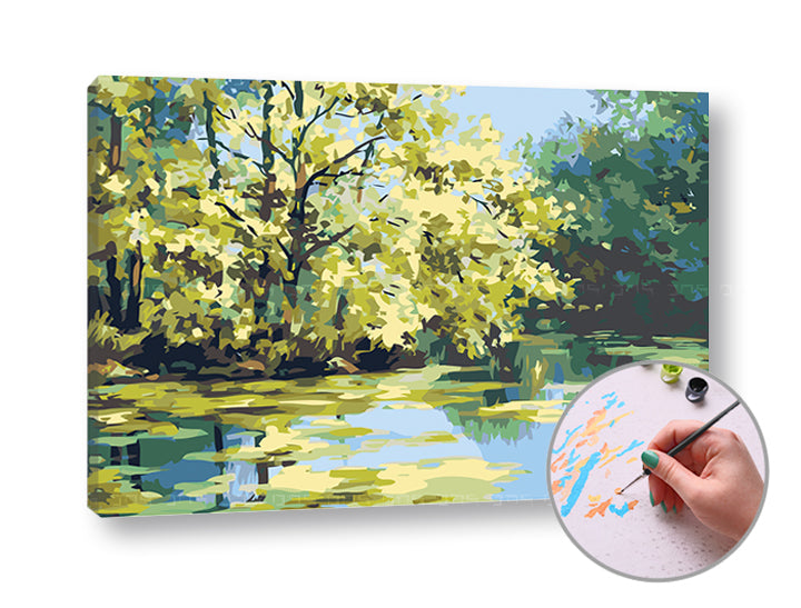 Schilderen op nummer Meer – niveau hoog, 40 × 60 cm – afbeelding 3