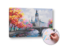 Schilderen op nummer Herfst in Londen – niveau gemiddeld, 60 × 40 cm