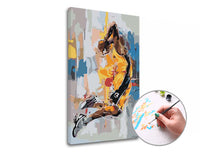 Schilderen op nummer Kobe Bryant Memory – niveau laag, 40 × 60 cm – afbeelding 2