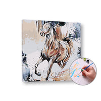 Schilderen op nummer Paarden – niveau gemiddeld, 50 × 50 cm