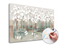 Schilderen op nummer ARTMiE Bloemen in glas 40 × 60 cm