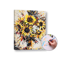 Schilderen op nummer Bloemen – niveau hoog, 50 × 40 cm