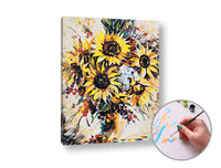 Schilderen op nummer Bloemen – niveau hoog, 50 × 40 cm – afbeelding 2