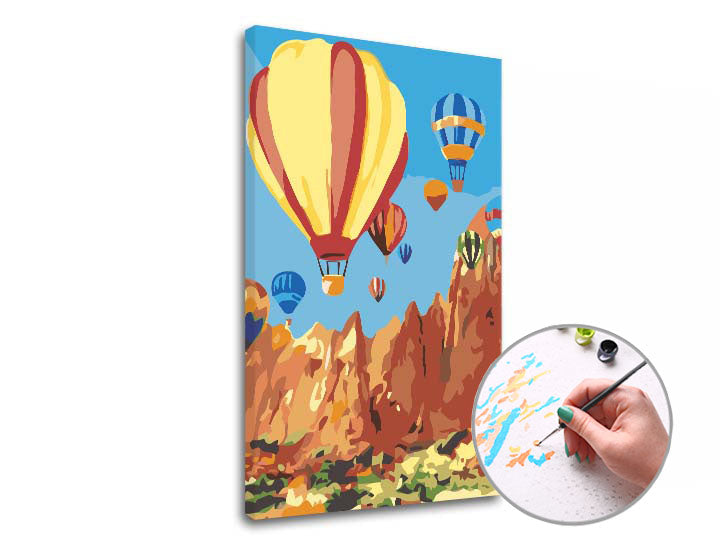 ARTMiE schilderen op nummer Luchtballon – 40 × 60 cm – afbeelding 3