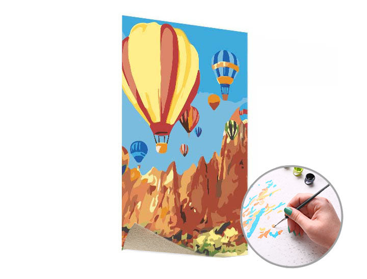 ARTMiE schilderen op nummer Luchtballon – 40 × 60 cm – afbeelding 2