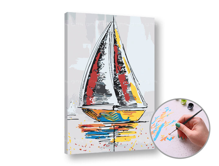 ARTMiE schilderen op nummer Schip – 60 × 40 cm – afbeelding 2