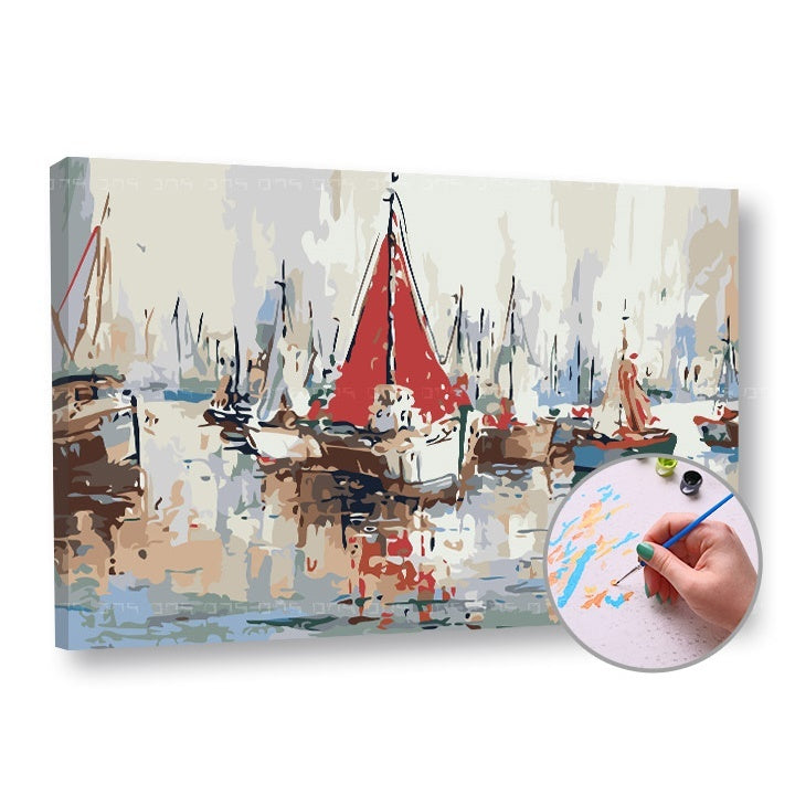 ARTMiE schilderen op nummer Boten – 60 × 40 cm