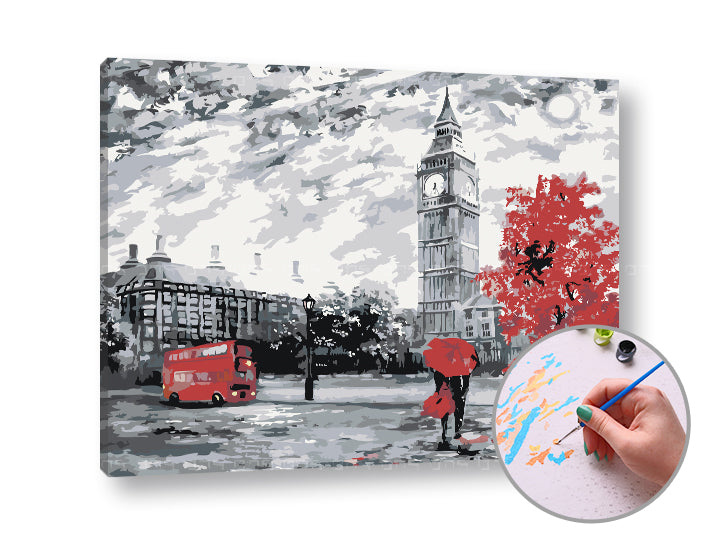 Schilderen op nummer ARTMiE London Feelings 60 × 50 cm – afbeelding 3