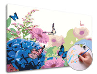 ARTMiE schilderen op nummer Tussen de bloemen – 80 × 50 cm – afbeelding 2
