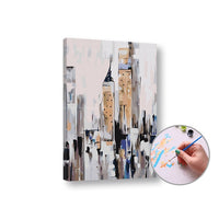 ARTMiE schilderen op nummer Abstracte stad – 60 × 40 cm
