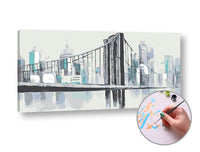 ARTMiE schilderen op nummer Brug over de rivier – 80 × 40 cm – afbeelding 3