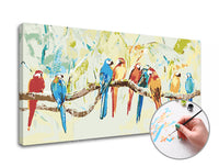 Schilderen op nummer ARTMiE Papegaai 120 × 60 cm – afbeelding 2