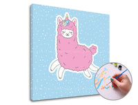 Schilderen op nummer Pink Lama Single Cut – ARTMiE – afbeelding 3