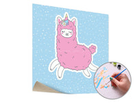 Schilderen op nummer Pink Lama Single Cut – ARTMiE – afbeelding 2