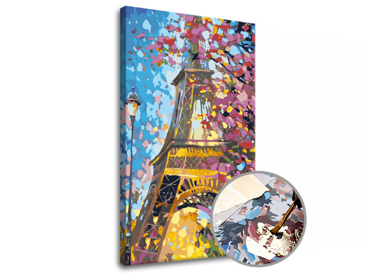 Schilderen op nummer Premium Gold – Eiffeltoren