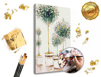 Schilderen op nummer Premium Gold – Boomgaard, 40 × 60 cm – afbeelding 2