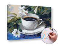 Schilderen op nummer Ochtendkoffie – 70 × 50 cm – afbeelding 3