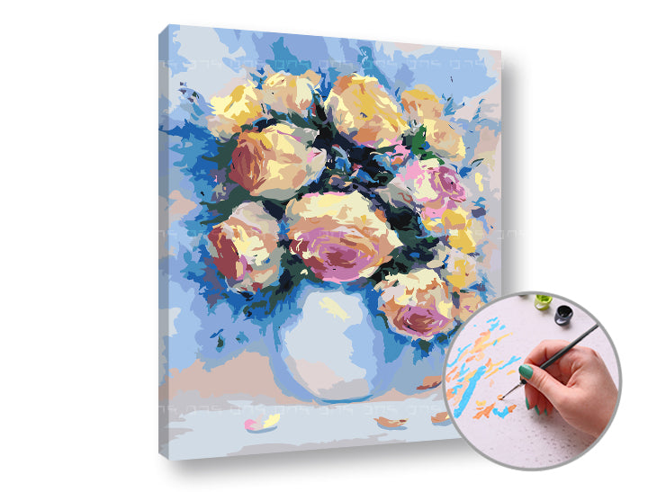 Schilderen op nummer Roses in the Passion – 50 × 60 cm