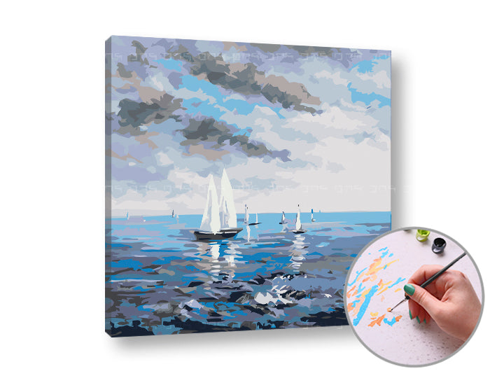 Schilderen op nummer ARTMiE Rozvedené viac 50 × 50 cm – afbeelding 3