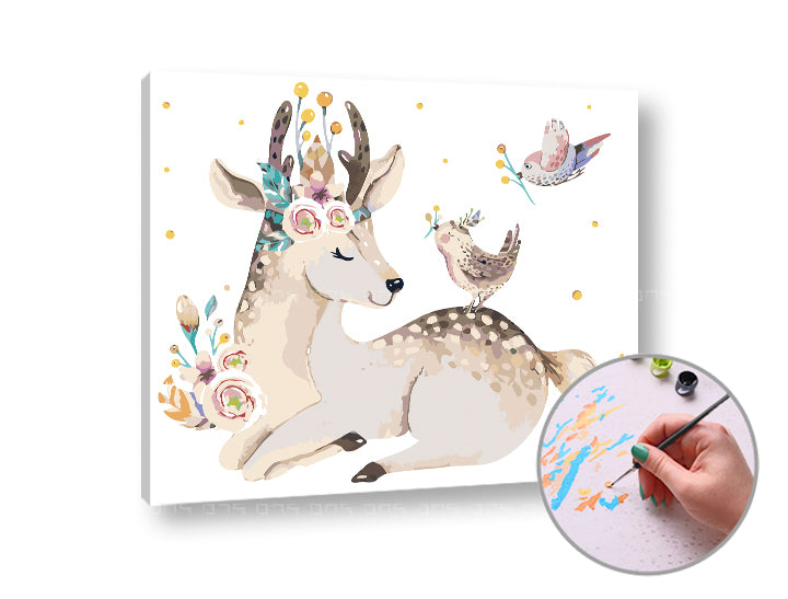 Schilderen op nummer ARTMiE Bambi – 40 × 50 cm – afbeelding 2