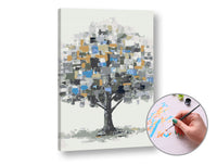 Schilderen op nummer ARTMiE Boom in de mist – 60 × 40 cm