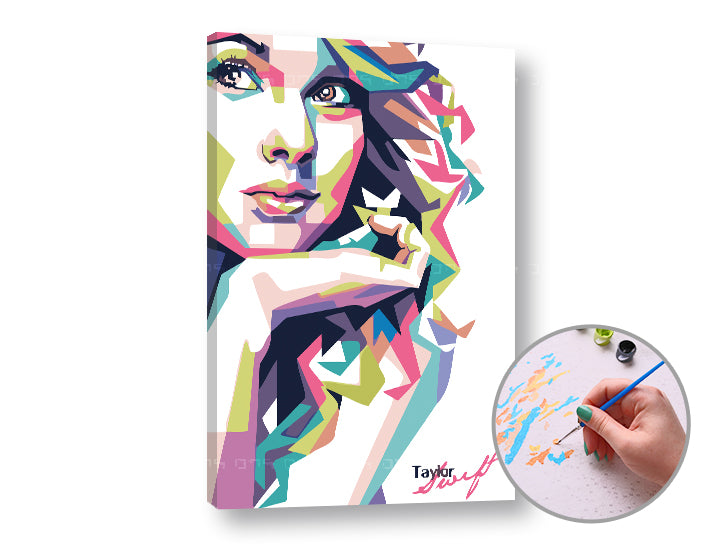 Schilderen op nummer ARTMiE Taylor Swift – 60 × 40 cm – afbeelding 2