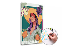 Schilderen op nummer ARTMiE Vrouw en fruit – moeilijkheid laag