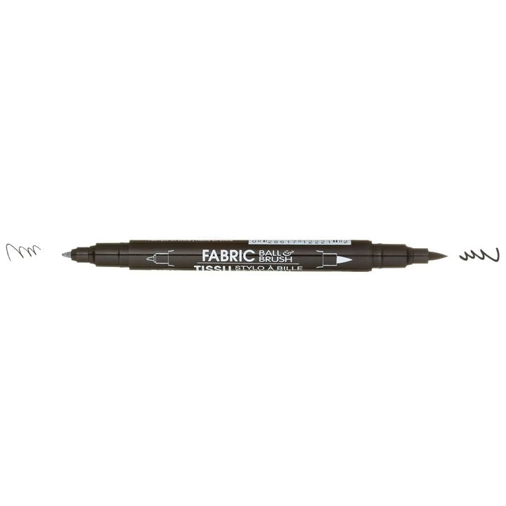 Marvy 122-S Fabric Marker, Round and Brush Tips | various shades — image 2