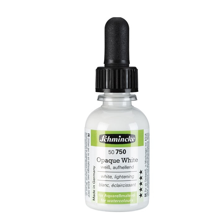 Schmincke Opaque White dekkend wit medium voor aquarelverf 30 ml