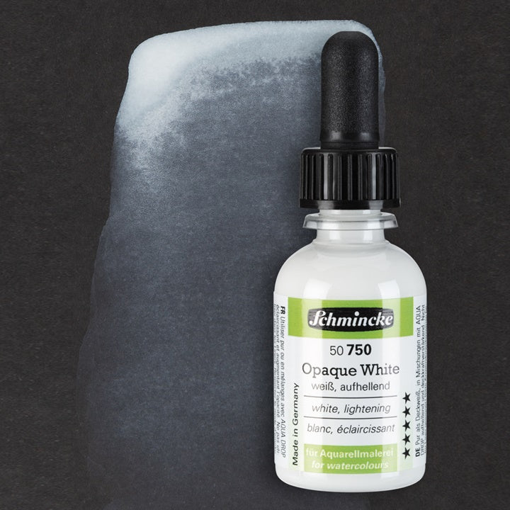 Schmincke Opaque White dekkend wit medium voor aquarelverf 30 ml – afbeelding 2